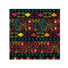 Bohemian Patterns Tribal Small Satin Scarf (square)