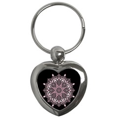 Ornate Mandala Key Chains (heart)  by Valentinaart