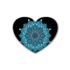 Ornate Mandala Heart Coaster (4 Pack)  by Valentinaart