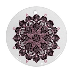 Ornate Mandala Ornament (round) by Valentinaart