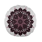 Ornate mandala Standard 15  Premium Round Cushions Back