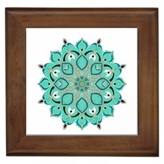 Ornate mandala Framed Tiles