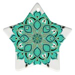 Ornate mandala Ornament (Star) Front
