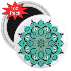 Ornate mandala 3  Magnets (100 pack)