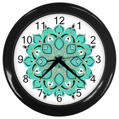 Ornate mandala Wall Clocks (Black)