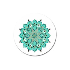 Ornate mandala Magnet 3  (Round)