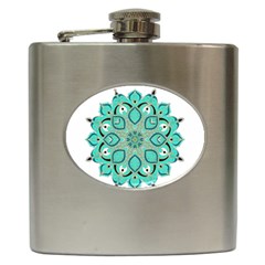 Ornate mandala Hip Flask (6 oz)