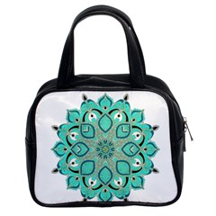 Ornate mandala Classic Handbags (2 Sides)