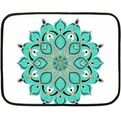 Ornate mandala Double Sided Fleece Blanket (Mini) 