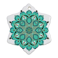 Ornate mandala Snowflake Ornament (Two Sides)