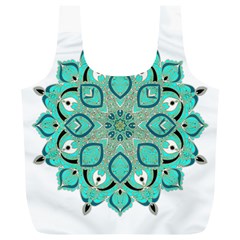 Ornate mandala Full Print Recycle Bags (L) 