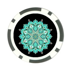 Ornate Mandala Poker Chip Card Guard (10 Pack) by Valentinaart