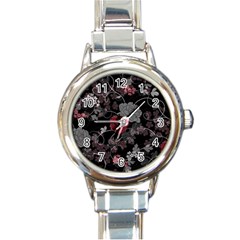 Sakura Rose Round Italian Charm Watch by iVelz