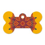 Ornate mandala Dog Tag Bone (Two Sides) Front