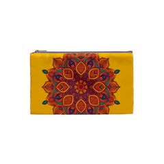Ornate Mandala Cosmetic Bag (small)  by Valentinaart