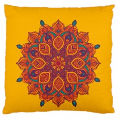 Ornate Mandala Large Flano Cushion Case (two Sides) by Valentinaart