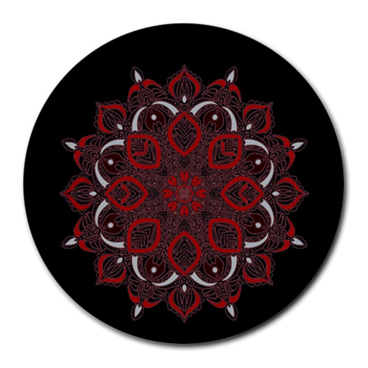 Ornate mandala Round Mousepads