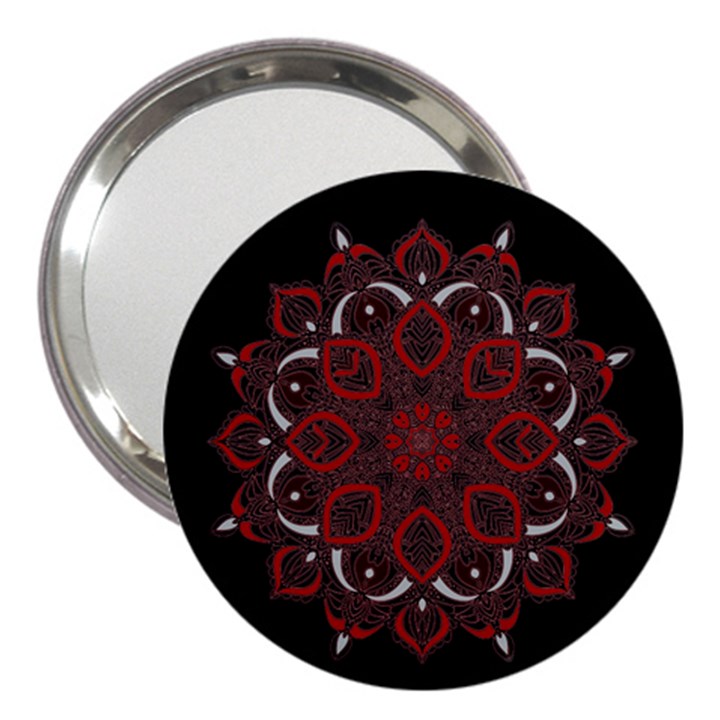 Ornate mandala 3  Handbag Mirrors