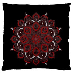 Ornate Mandala Large Flano Cushion Case (two Sides) by Valentinaart