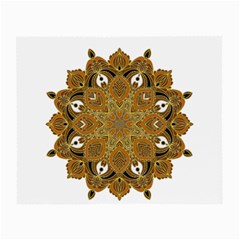 Ornate Mandala Small Glasses Cloth (2-side) by Valentinaart