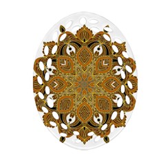 Ornate Mandala Ornament (oval Filigree) by Valentinaart