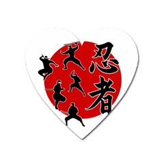 Ninja Heart Magnet by Valentinaart