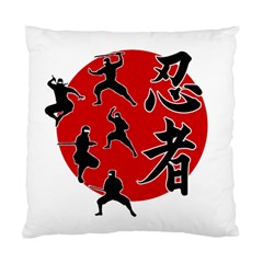 Ninja Standard Cushion Case (one Side) by Valentinaart