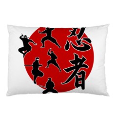 Ninja Pillow Case (two Sides) by Valentinaart