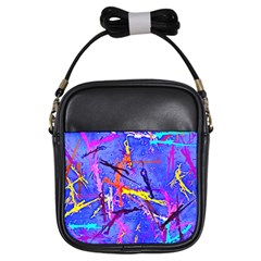 Paint Splashes                       Girls Sling Bag by LalyLauraFLM