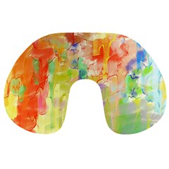 Paint Texture                        Travel Neck Pillow by LalyLauraFLM