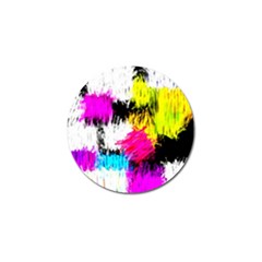 Colorful Blurry Paint Strokes                         Golf Ball Marker by LalyLauraFLM