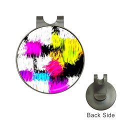 Colorful Blurry Paint Strokes                         Golf Ball Marker Hat Clip by LalyLauraFLM