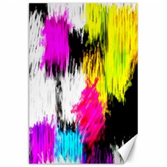 Colorful Blurry Paint Strokes                         Canvas 20  X 30 