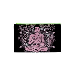 Ornate Buddha Cosmetic Bag (xs) by Valentinaart