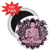 Ornate Buddha 2 25  Magnets (100 Pack)  by Valentinaart