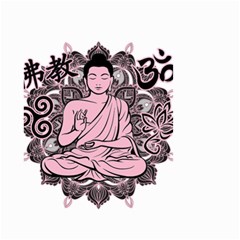 Ornate Buddha Small Garden Flag (two Sides) by Valentinaart