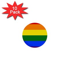 Pride Rainbow Flag 1  Mini Buttons (10 Pack)  by Valentinaart