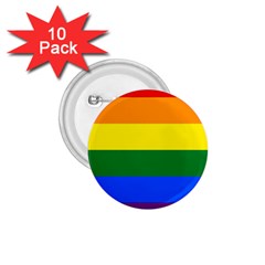 Pride Rainbow Flag 1 75  Buttons (10 Pack)