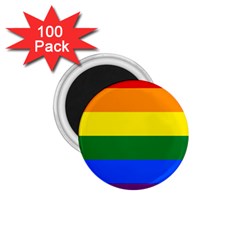 Pride Rainbow Flag 1 75  Magnets (100 Pack)  by Valentinaart