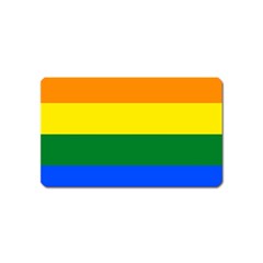 Pride Rainbow Flag Magnet (name Card) by Valentinaart