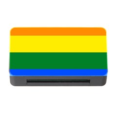 Pride Rainbow Flag Memory Card Reader With Cf by Valentinaart