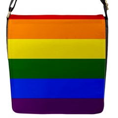 Pride Rainbow Flag Flap Messenger Bag (s) by Valentinaart