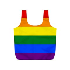 Pride Rainbow Flag Full Print Recycle Bags (s)  by Valentinaart