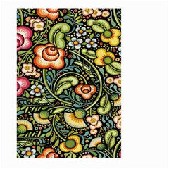 Bohemia Floral Pattern Large Garden Flag (two Sides) by BangZart