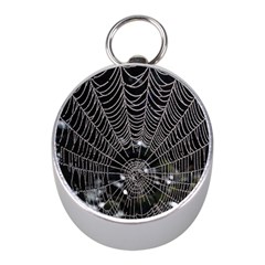 Spider Web Wallpaper 14 Mini Silver Compasses