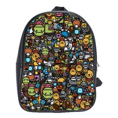 Many Funny Animals School Bags(large) 