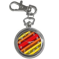 Abstract Bright Stripes Key Chain Watches