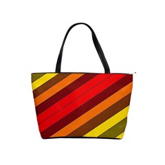 Abstract Bright Stripes Shoulder Handbags by BangZart