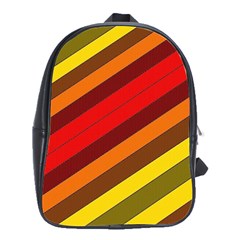 Abstract Bright Stripes School Bags(large)  by BangZart