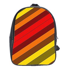 Abstract Bright Stripes School Bags (xl)  by BangZart